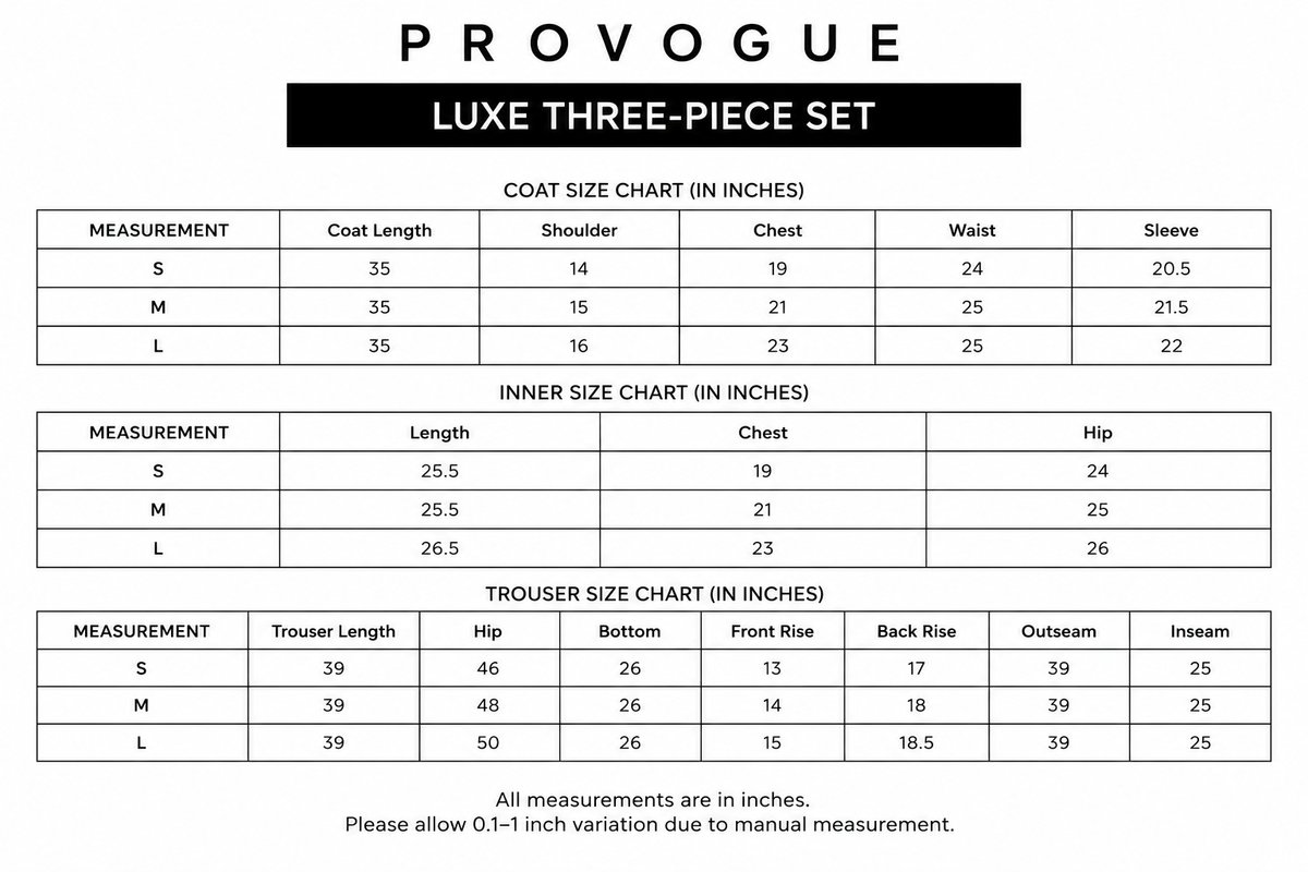 Luxe Three-Piece Set