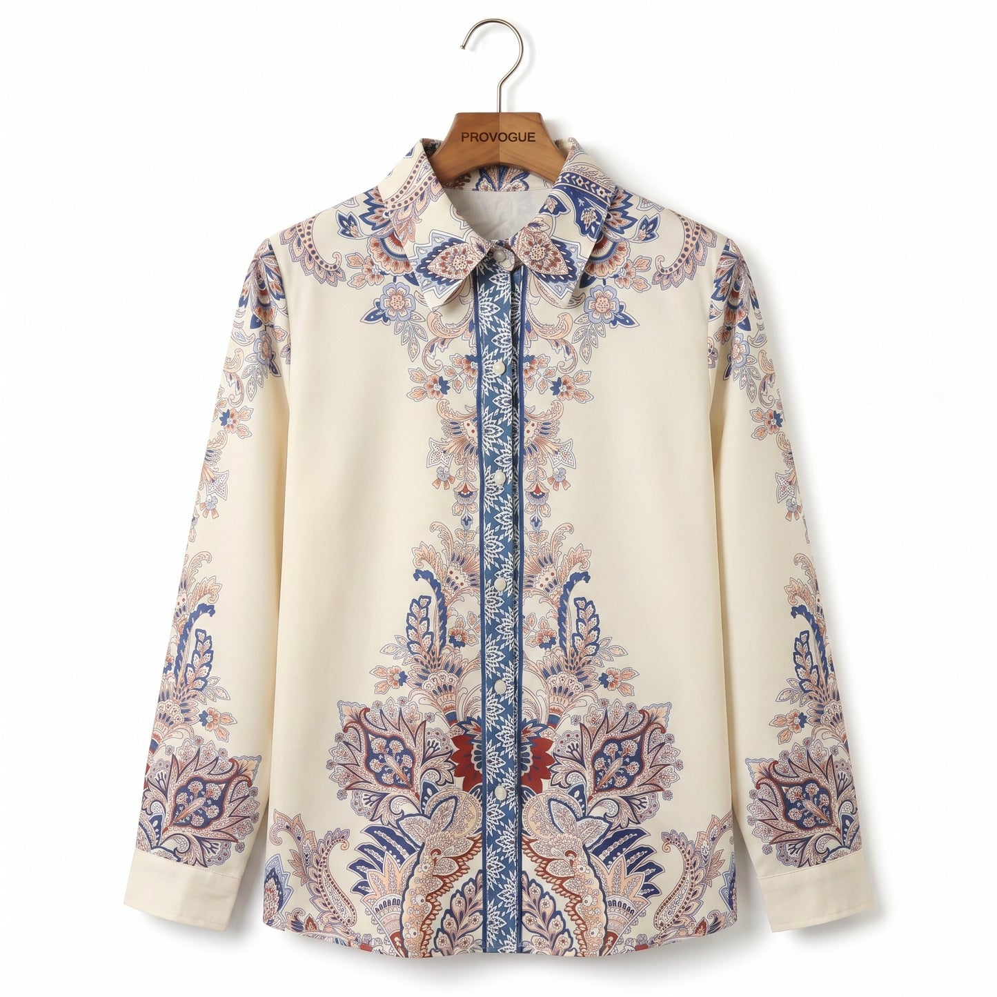 Elegant printed shirt crafted from premium fine crepe fabric. Designed for comfort, versatility, and everyday sophistication.