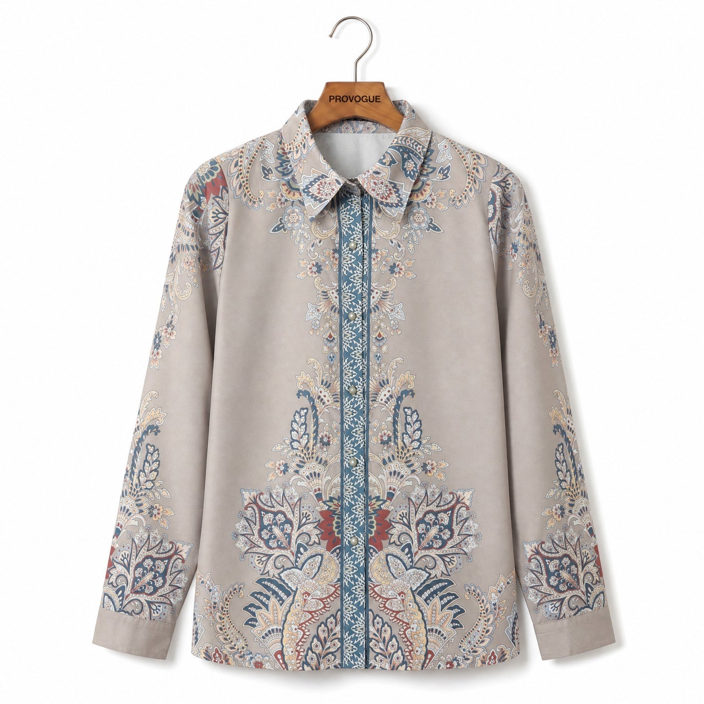Elegant printed shirt crafted from premium fine crepe fabric. Designed for comfort, versatility, and everyday sophistication.