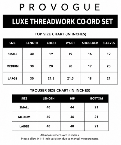 Luxe Threadwork Co-Ord Set