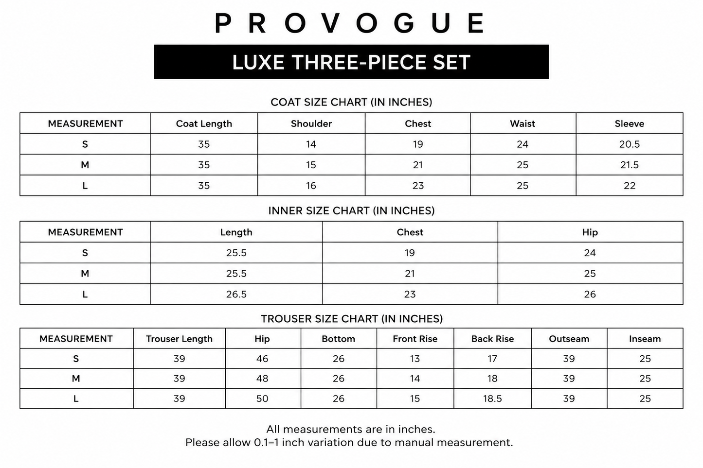 Luxe Three-Piece Set