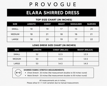 Elara Shirred Dress