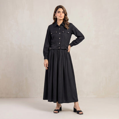 Elara Shirred Dress