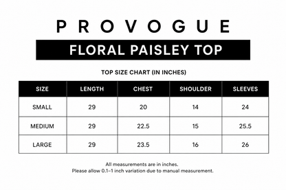 Floral Paisley Top